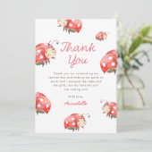 Carte de remerciement pour la fête d'anniversaire  (Debout devant)