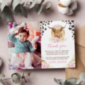 Carte de remerciement pour la fête d'anniversaire