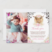 Carte de remerciement pour la fête d'anniversaire (Devant)