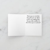 Carte de remerciement pour la fête de mariage (Intérieur)