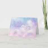 Carte de remerciement pour la fête de mariage Ciel (Devant)