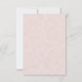 Carte de remerciement pour la fête prénuptiale Tea (Dos)