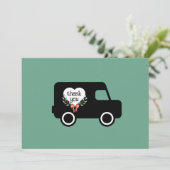 Carte de remerciement pour la livraison de courrie (Debout devant)