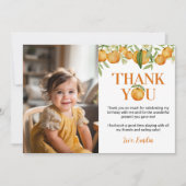 Carte de remerciement pour la photo d'anniversaire (Devant)