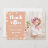 Carte de remerciement pour la photo d'anniversaire (Devant)