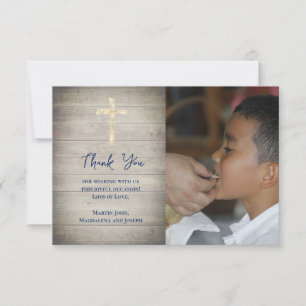 carte de remerciement pour la première communion