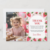 Carte de remerciement pour la première fête d'anni (Devant)