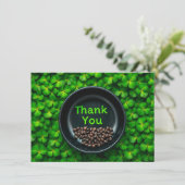 Carte de remerciement pour la Saint-Patrick (Debout devant)