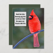 Carte de remerciement pour la Saint-Valentin avec  (Devant / Derrière)