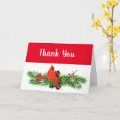 Carte de remerciement pour la saison de Noël avec  (Fleur jaune)