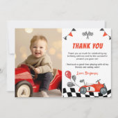 Carte de remerciement pour l'anniversaire avec pho (Devant)