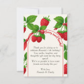 Carte de remerciement pour l'anniversaire des enfa (Devant)