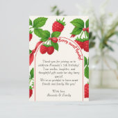 Carte de remerciement pour l'anniversaire des enfa (Debout devant)