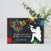 Carte de remerciement pour l'anniversaire d'un ado (Debout devant)