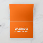 Carte de remerciement pour l'anniversaire d'un gar (Intérieur)