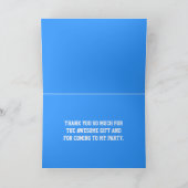 Carte de remerciement pour l'anniversaire d'un gar (Intérieur)