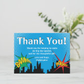 Carte de remerciement pour l'anniversaire d'un gar (Debout devant)