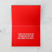 Carte de remerciement pour l'anniversaire d'un gar (Intérieur)