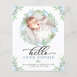 Carte de Remerciement pour l'Annonce de Naissance