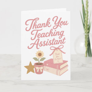 Carte de remerciement pour l'assistant d'enseignem