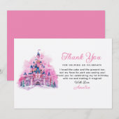 Carte de remerciement pour le 1er anniversaire Châ (Devant / Derrière)