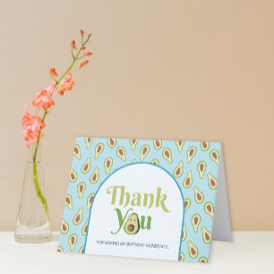 Carte de remerciement pour le 1er anniversaire de