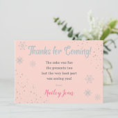 Carte de remerciement pour le 1er anniversaire de (Debout devant)