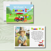 Carte de remerciement pour le 2e anniversaire d'un