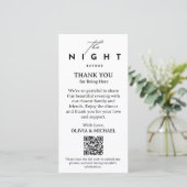 Carte de Remerciement pour le Dîner de Répétition (Debout devant)