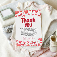Carte de remerciement pour le premier anniversaire