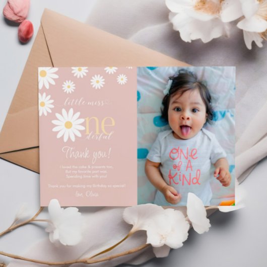 Carte de remerciement pour le premier anniversaire