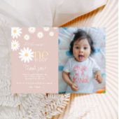 Carte de remerciement pour le premier anniversaire