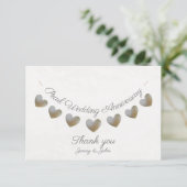 Carte de remerciement pour les 30 ans de mariage d (Debout devant)