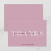 Carte de remerciement pour les entreprises (Devant / Derrière)