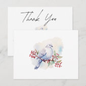 Carte de remerciement pour les funérailles de scri (Devant / Derrière)