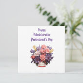 Carte de remerciement pour les professionnels de l (Debout devant)