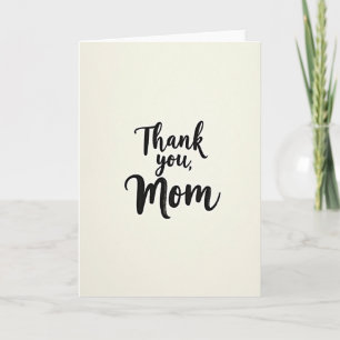 Carte de remerciement pour maman avec texte et ill