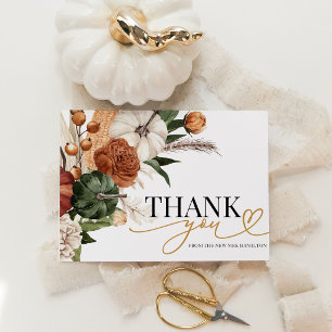 Carte de remerciement pour mariage de Fête de Fian