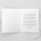 Carte de remerciement pour pasteur - Floral (Intérieur)