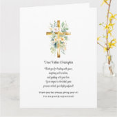 Carte de remerciement pour pasteur - Floral (Fleur jaune)
