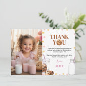 Carte de remerciement pour photo d'anniversaire av (Debout devant)