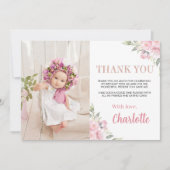 Carte de remerciement pour photo d'anniversaire de (Devant)