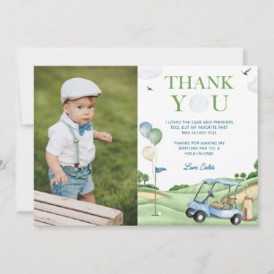 Carte de remerciement pour photo d'anniversaire de