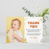 Carte de remerciement pour photo d'anniversaire de (Debout devant)