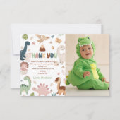 Carte de remerciement pour photo d'anniversaire de (Devant)