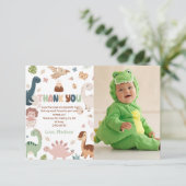 Carte de remerciement pour photo d'anniversaire de (Debout devant)