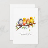 Carte de remerciement pour toutes occasions avec o (Devant / Derrière)