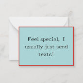 Carte de remerciement pour un anniversaire Bleu Cl (Dos)