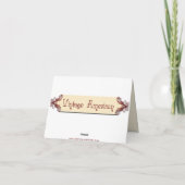 Carte de remerciement pour un jardin de fleurs (Dos)