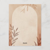 Carte de remerciement pour un mariage espagnol (Dos)